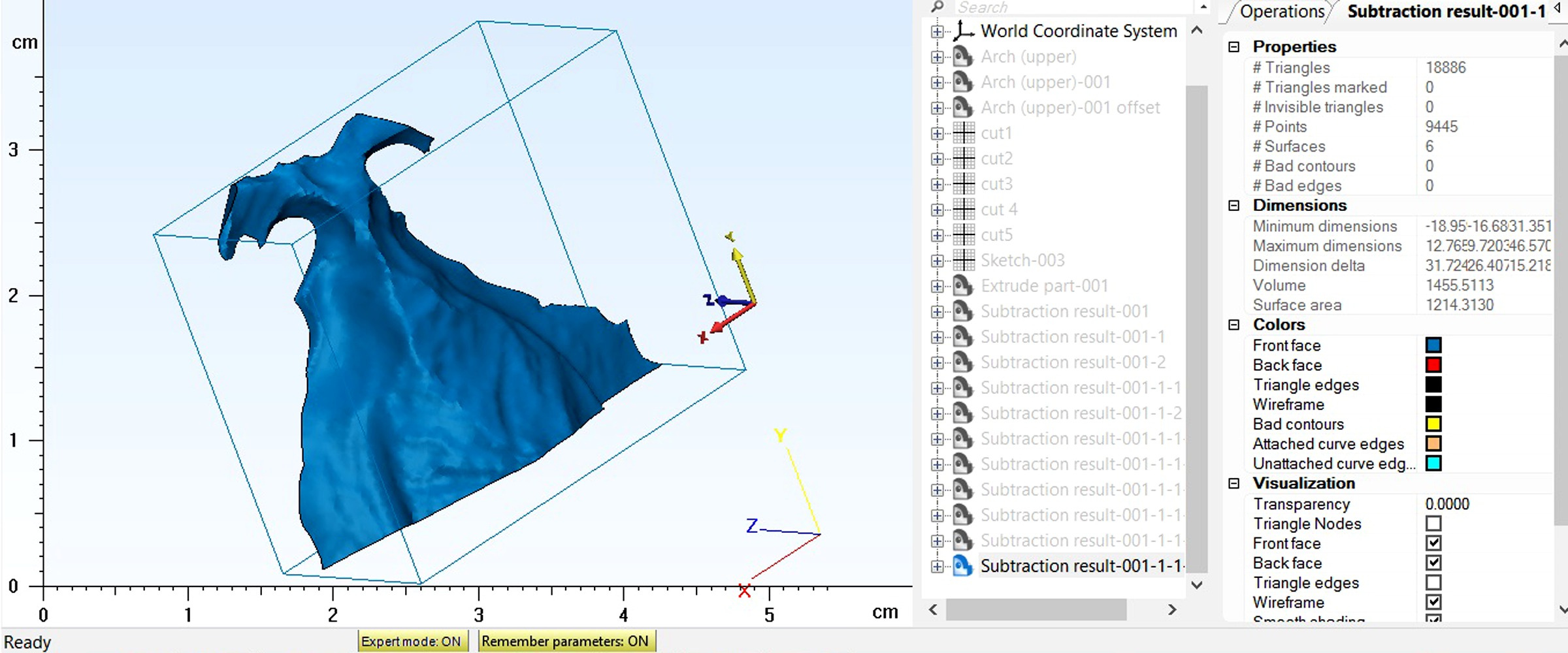 Figure 2: Representative case depicting extracted palatal volume in a BCLP patient<br />