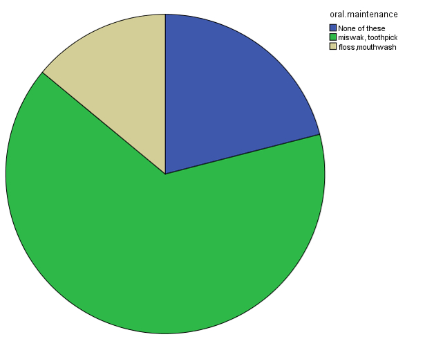 Methods of oral hygiene maintenance in elderly aged 60-90
