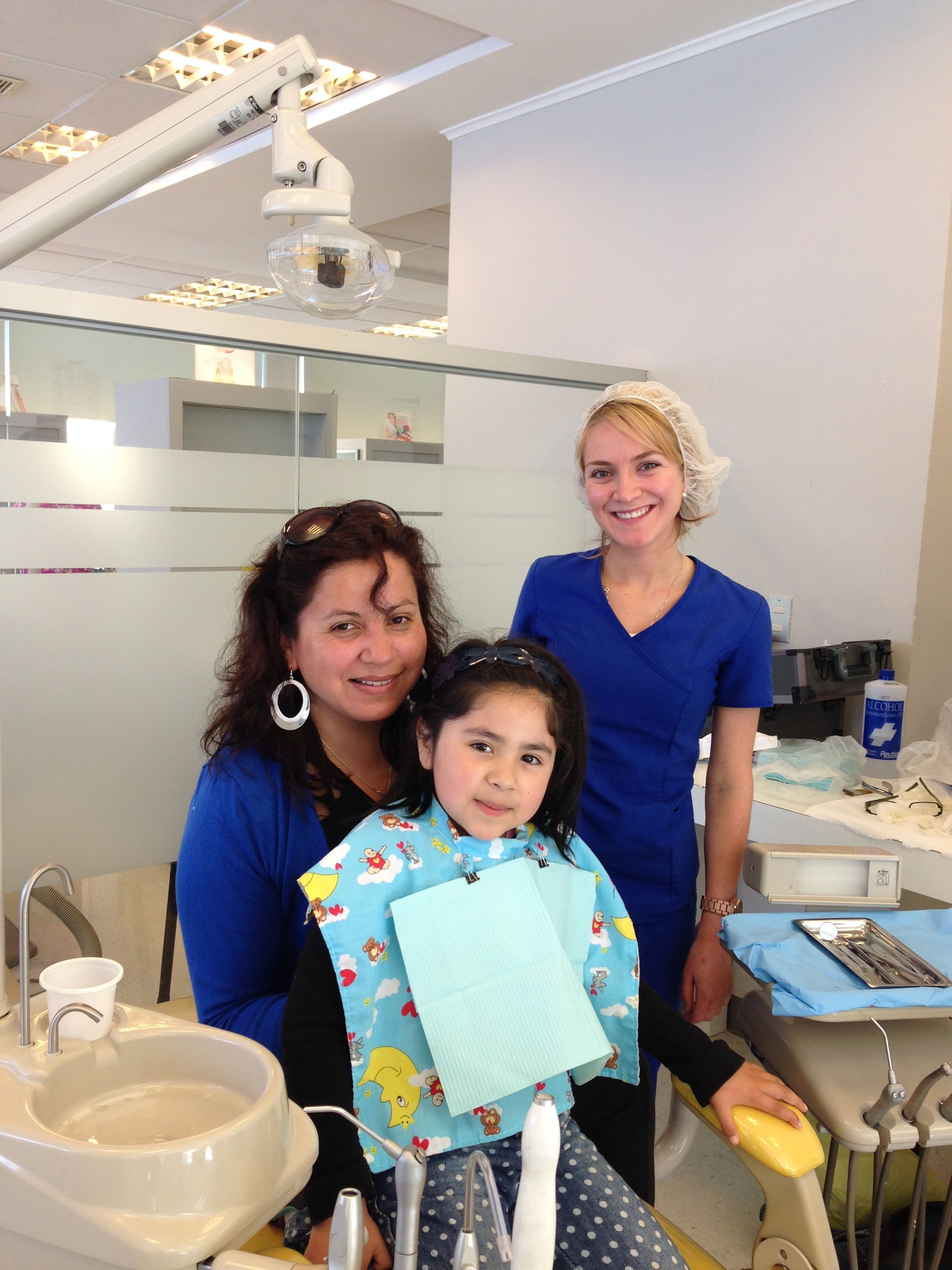 Student performing anamnesis